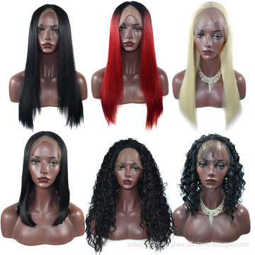 Long Straight Synthetic Wigs Heat Resistant  Fiber Hair 13x6 lace front wig with baby hair Wigs for Women